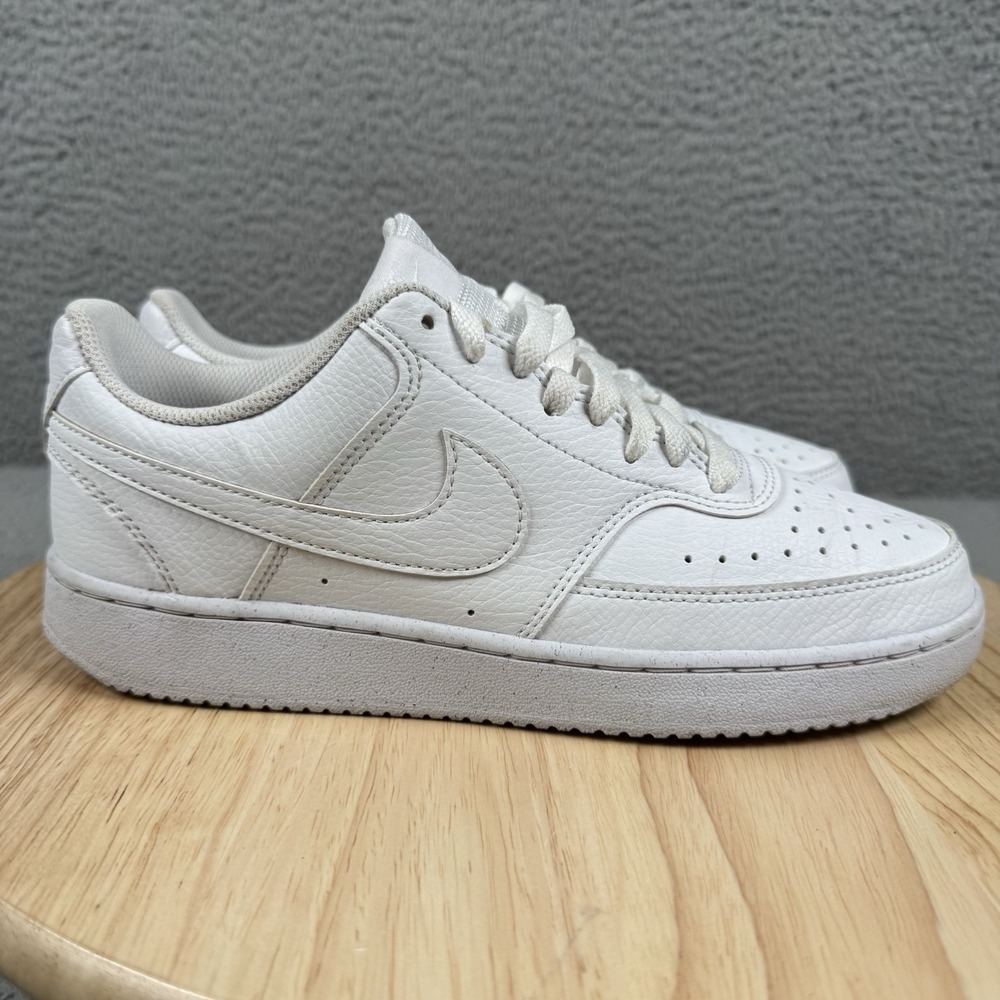 Nike Womens Court Vision Low Womens 8.5 Next Nature White Shoes Sneakers Leather